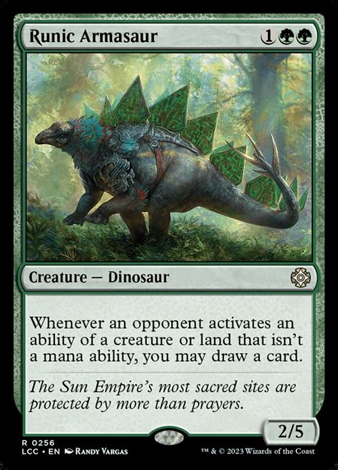 Runic Armasaur · The Lost Caverns of Ixalan Commander (LCC ...